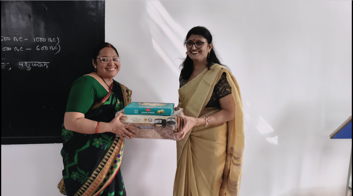 Staff members gathered for the celebration