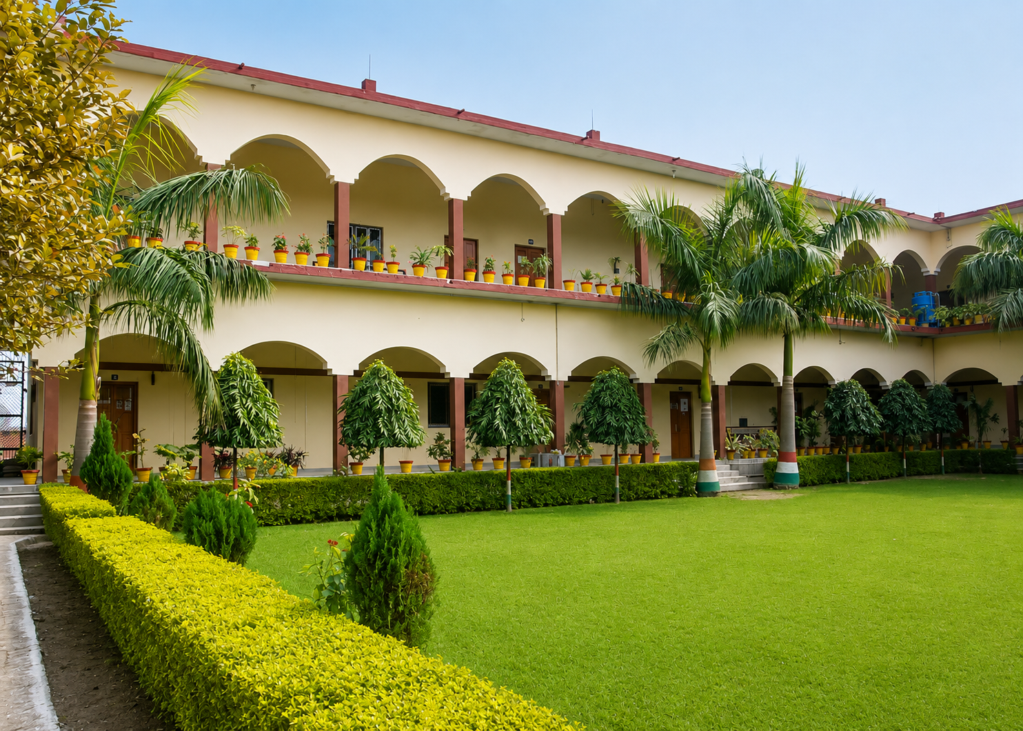 Gopinath PG College campus building and gardens
